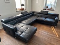Hochwertige Echtleder Couch in U-Form, Dunkelbraun Bayern - Arnstein Vorschau