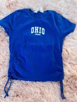 H&M Mädchen T-Shirt Ohio Gr. 134/140 cm blau Kinder Top Hessen - Offenbach Vorschau
