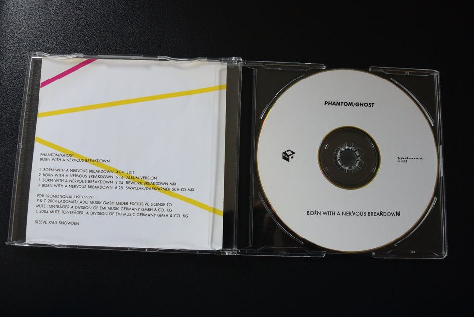 CD - Phantom Ghost - Born With A Nervous Breakdown (4 Tracks) in Blaustein