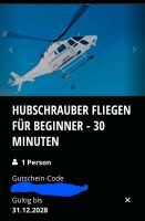 Hubschrauber selber fliegen Gutschein Jochen Schweizer Niedersachsen - Weyhausen Vorschau