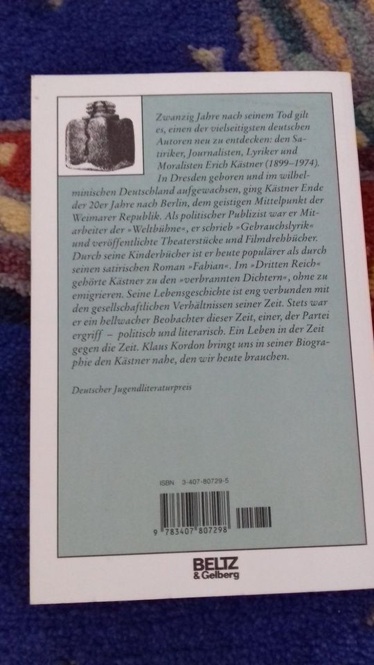 "Die Zeit ist kaputt", die Lebensgeschichte von Erich Kästner in Weidenbach