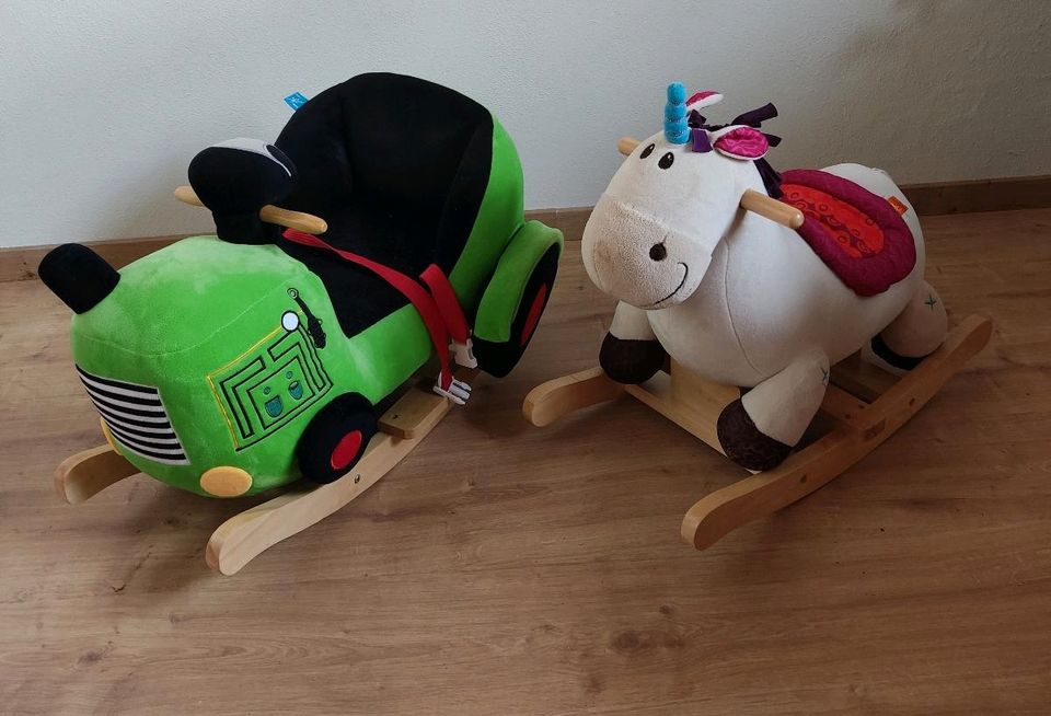Schaukel Spielzeug Traktor Einhorn Bieco in Ruhmannsfelden