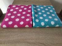 Kinderkuschel - Decken 2 Stück türkis pink Punkten 160 x 120 cm Essen - Huttrop Vorschau