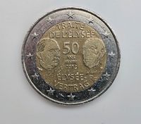 2 Euro Münze „50 Jahre Elysée-Vertrag“ RF 2013 Niedersachsen - Lengede Vorschau