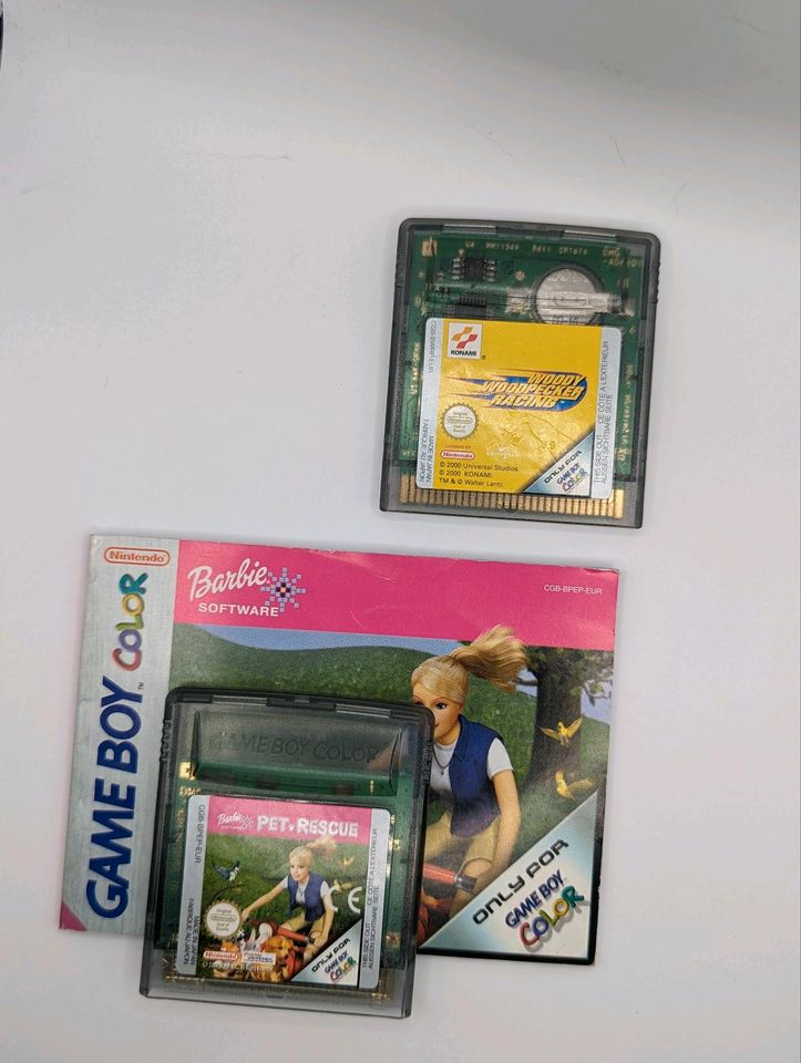 Gameboy Color Lila inkl. zwei Spiele und Schutzhülle in Neuburg a.d. Donau