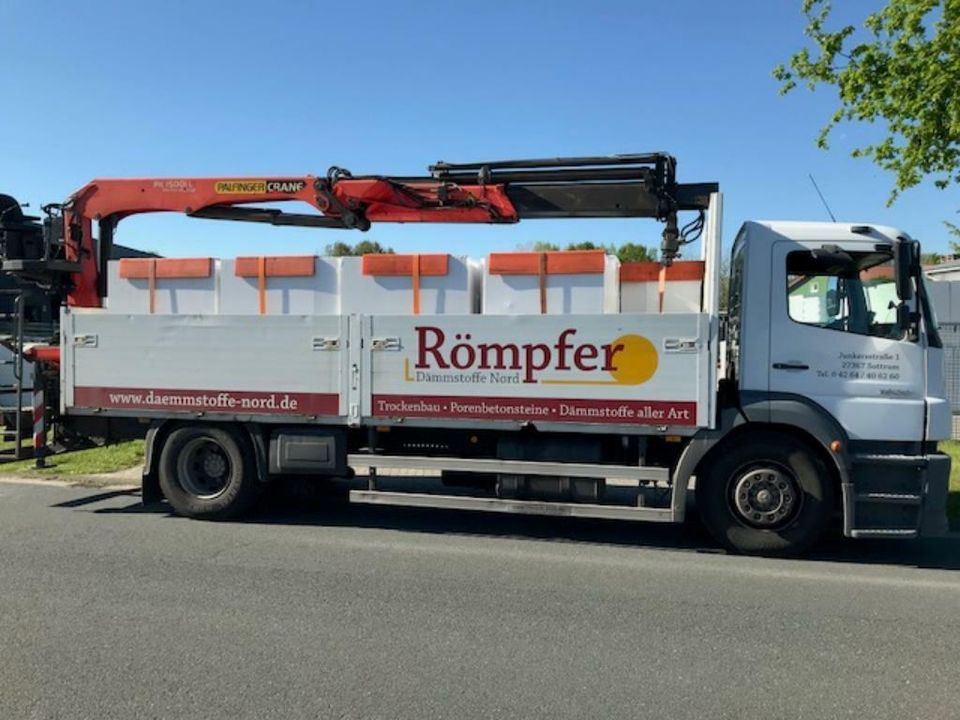 1 LKW Ladung Porenbeton Plansteine in 5,5cm frei Haus geliefert in Sottrum