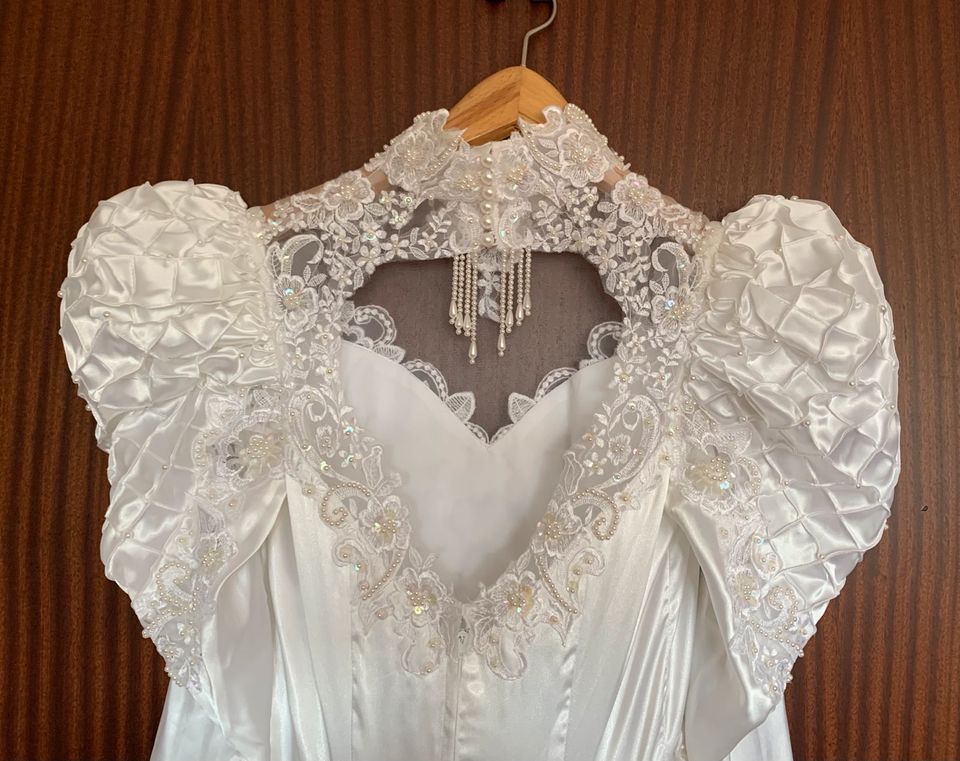 Vintage Hochzeitskleid Brautkleid Gr.38 in Karlsruhe