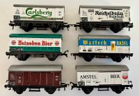 6 x Fleischmann H0 gedeckte Güterwagen (Blechaufbau)/ Bierwerbung Stuttgart - Sillenbuch Vorschau