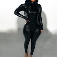 Langarm Bodysuit PU Leder Schwarz Gr XL NEU Berlin - Biesdorf Vorschau