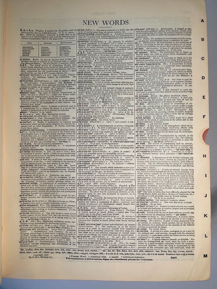 English Dictionary, Antik, Histor. Wörterbuch, Antiquarisch, Deko in Herzberg am Harz