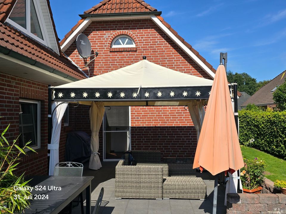 Pavillon Ersatzdach Sienna Garden Korfu aus LKWPlane 3,5 x 3,5 m in