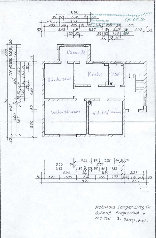 Haus für 1 bis 3 Familien. Gemütliche Veranda, Blick auf Brocken. in Wernigerode