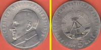 1989 DDR von Ossietzky 5 Mark Stempelglanz Exportqualität Baden-Württemberg - Eppelheim Vorschau