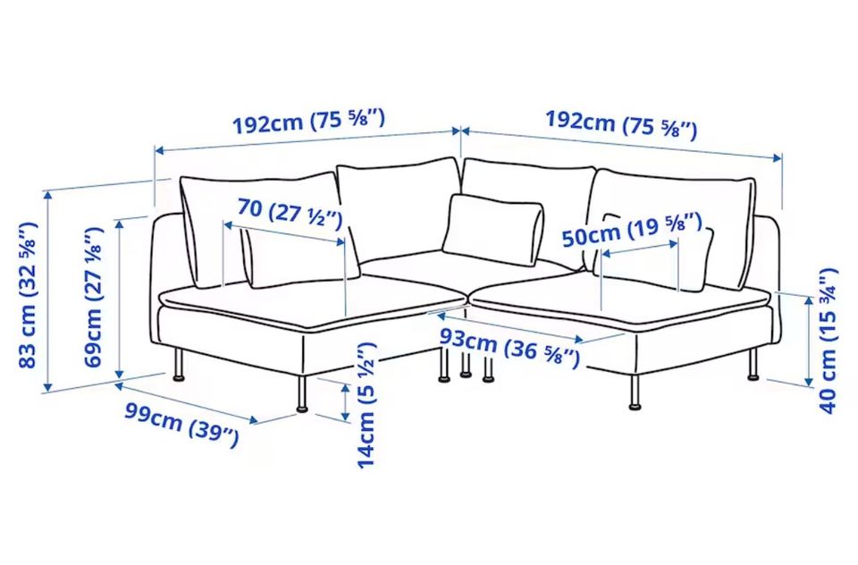 Ecksofa Söderhamn Ikea komplett Schwarz in Bremen