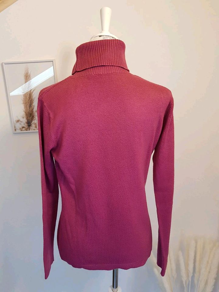 ✨️ Bluhmod Pullover Rollkragen Pulli M 38 ne Pink Beere Winter ✨️ in Schierling