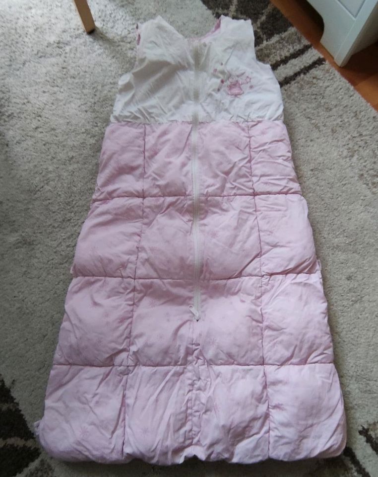 Schlafsack Baby Kleinkind gesteppt Winter dick warm rosa 96 cm in Gröbenzell