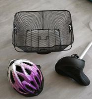 Fahrradgelsattel, Fahrradkorb, Kinderfahrradhelm rosa Hessen - Kelkheim Vorschau