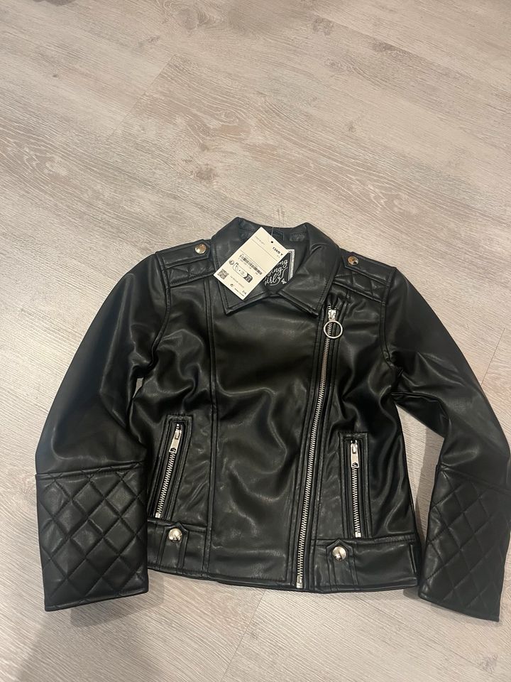 Lederjacke Bikerjacke Mädchen 134 C&A in Datteln