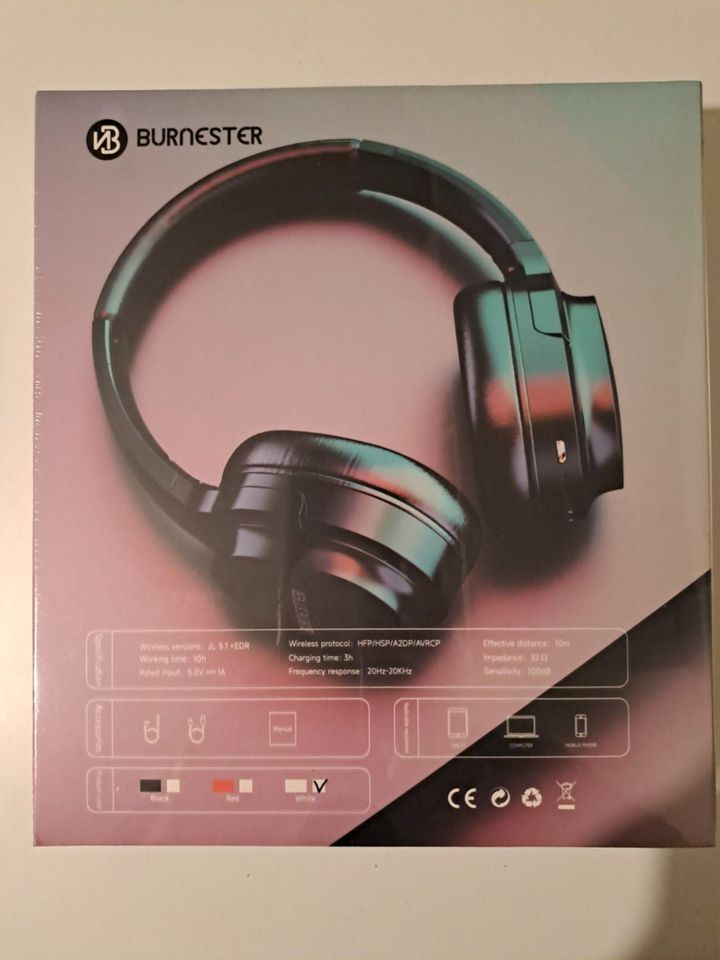 foldable Burnester Wireless headphones Kopfhörer TM-063 NEU in Frankfurt am Main