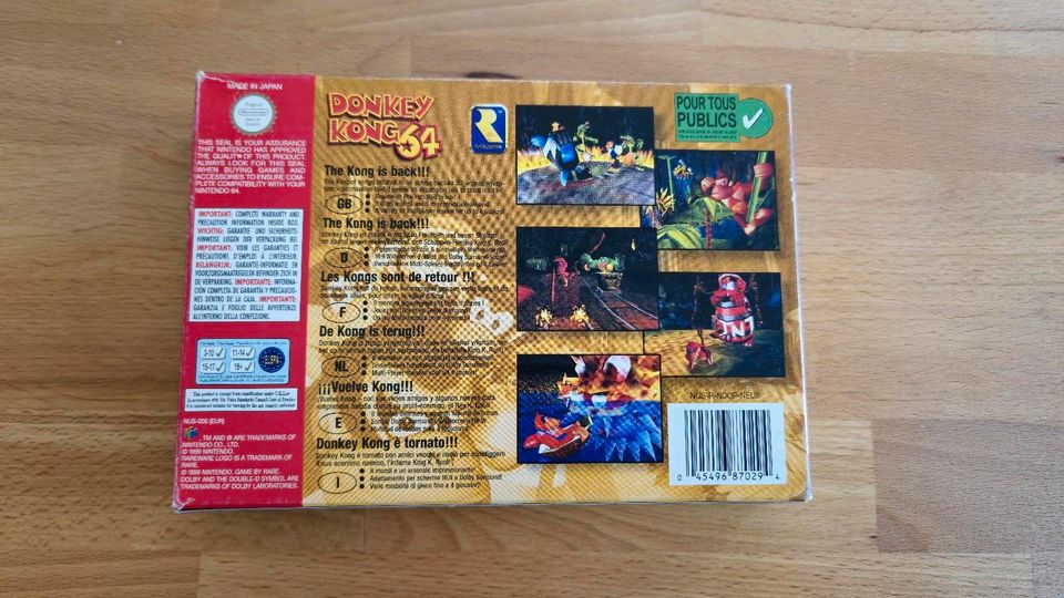 Nintendo 64 Donkey Kong 64 OVP CIB N64 in Pliezhausen