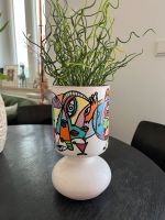 Handbemalte Vase aus alten Ikea Lampe Kubismus Obergiesing-Fasangarten - Obergiesing Vorschau