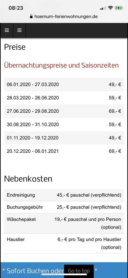 Gemütliche Ferienwohnung Hörnum auf Sylt, für 2 Pers. strandnah in Hamburg