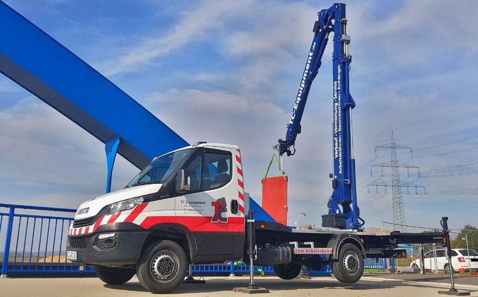 Lkw 3,5T Kran Haken 250kg Arbeitsbühne vermietung miete umzug in Schermbeck