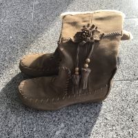 Damen Herbst Winterstiefel Gr.38 Biege Wildleder Romanini Baden-Württemberg - Neckartenzlingen Vorschau