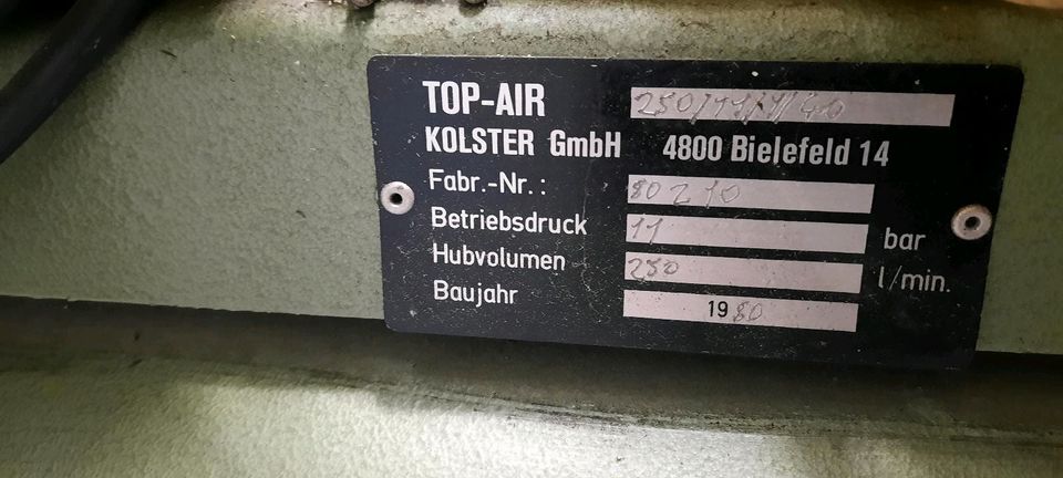 Druckluftkompressor Kolster Top Air 11 bar in Aichwald