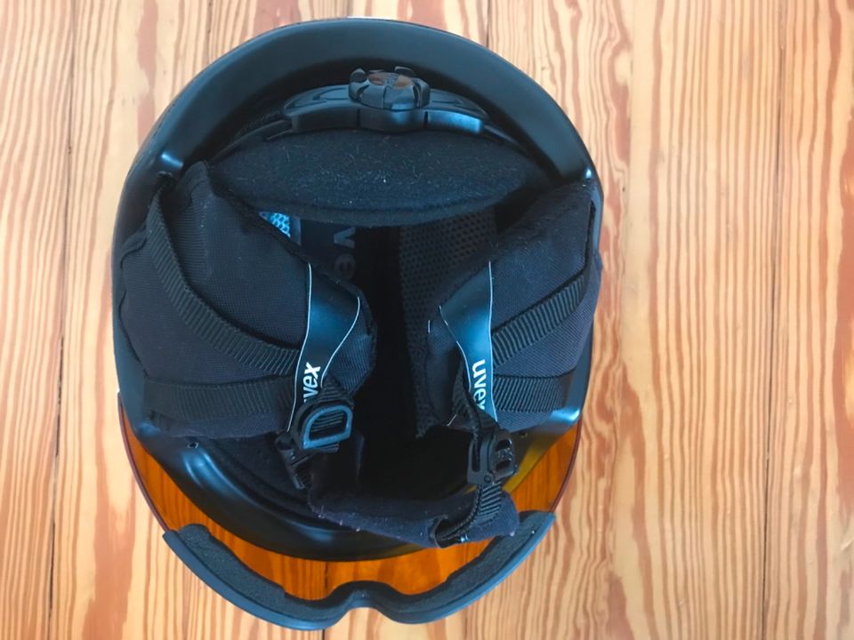 UVEX Skihelm hlmt 200 mit Visier schwarz matt Gr. 55-58 S-M in Altlußheim