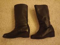 warme schwarze Stiefel Gr. 25,5 / 39 aus Leder Brandenburg - Bestensee Vorschau