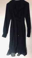 Langärmeliges Midi Kleid * Gr.M/38* schwarz *Wickelkleid* Rüschen Bielefeld - Schildesche Vorschau