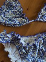 ASOS Bikini Gr. 34 Lila/weiß mit Muster Bayern - Bayreuth Vorschau