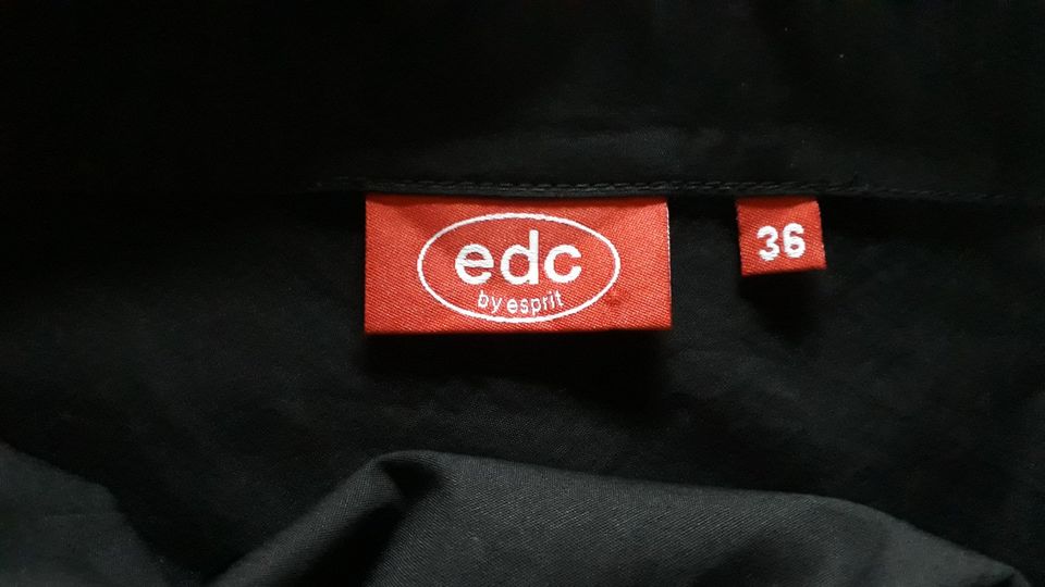 *edc* by Esprit, Sommer Kleid, Baumwolle, Gr. 36, schwarz, TOP in Lam