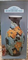 Porzellan Vase chinesisch Lotus handbemalt Blume Pflanze Keramik Essen - Karnap Vorschau