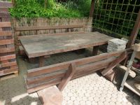 Tisch und 2 Bänke Massivholz Garten Bayern - Schonungen Vorschau