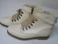 Stiefelette Leder Caprice creme weiß Gr. 38 Niedersachsen - Aerzen Vorschau
