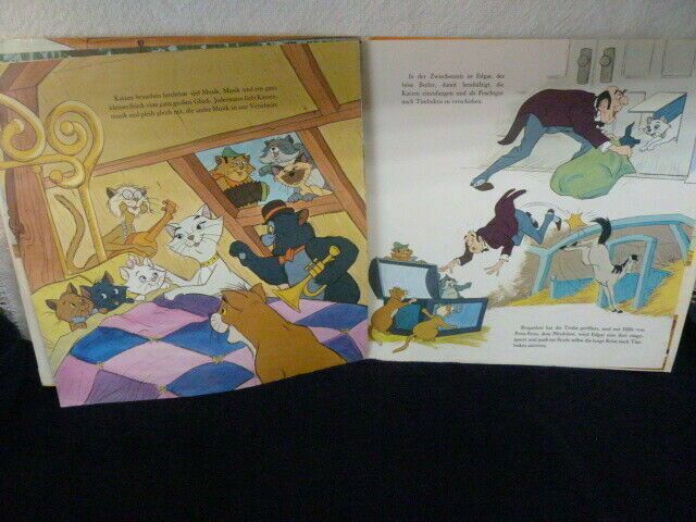 W. Disney ARISTOCATS VINYL LP Langspielp/Bilderbuch SONDERAUFLAGE in Täferrot