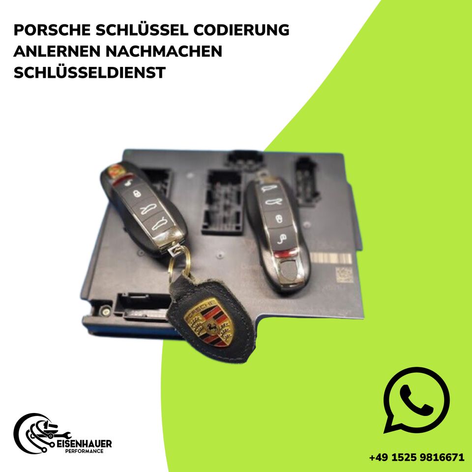 Porsche Schlüssel Codierung Anlernen Nachmachen Schlüsseldienst in Ronnenberg