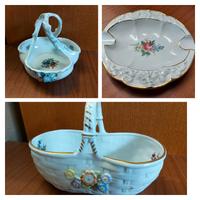 Set DDR Porzellan Körbchen PG Günthersfeld Schale Aschenbecher Thüringen - Mönchenholzhausen Vorschau