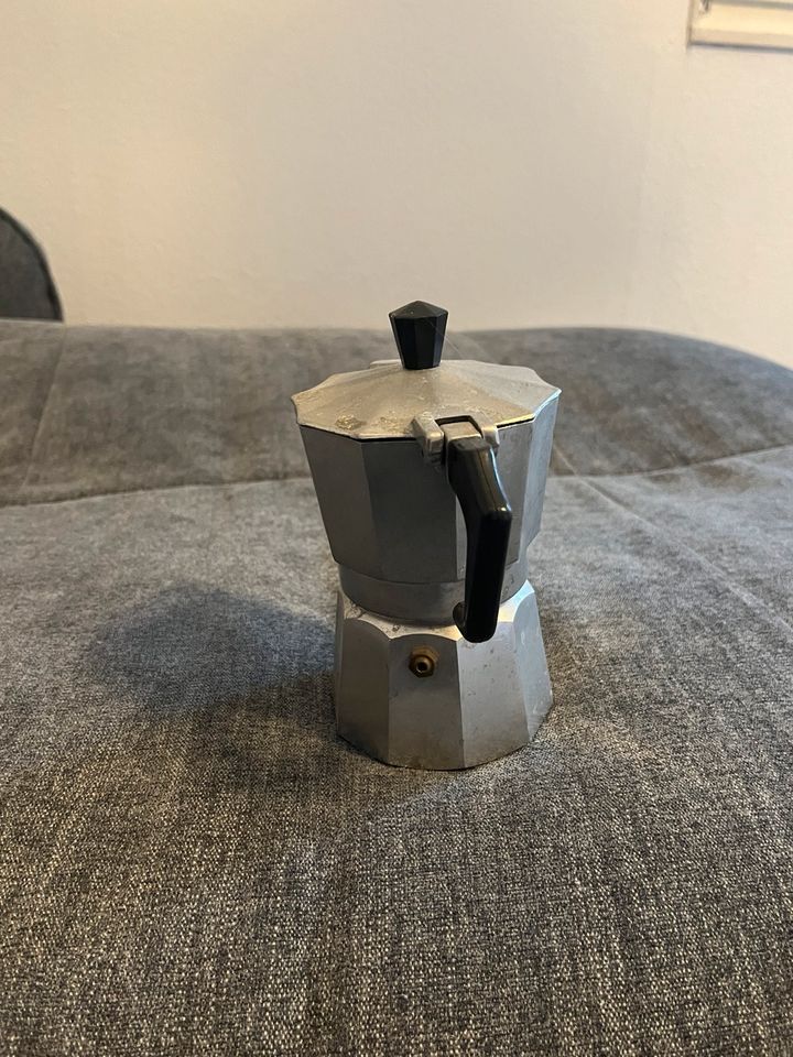 Vintage Italienische Kaffeemaschine Moka Espresso Aluminium in Sankt Augustin