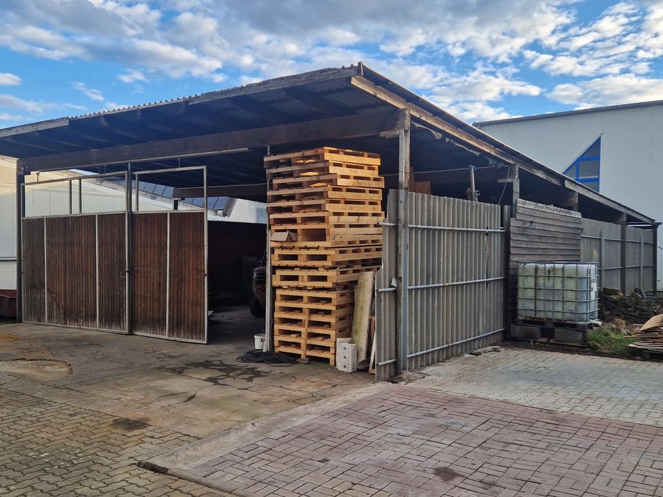 Schleppdach Halle Unterstand Carport 9,5 x 22m in Ubstadt-Weiher