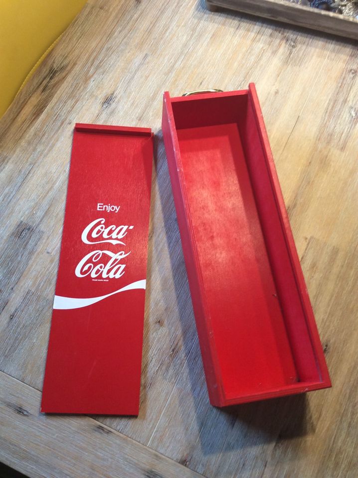 Coca Cola Kiste Präsentkarton top Zustand Geschenkbox in Denkte