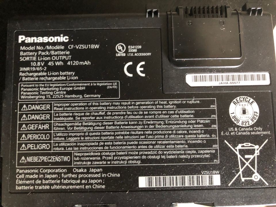 Panasonic CFVZSU1BW - 2x Laptop battery (Long Life) in Düsseldorf