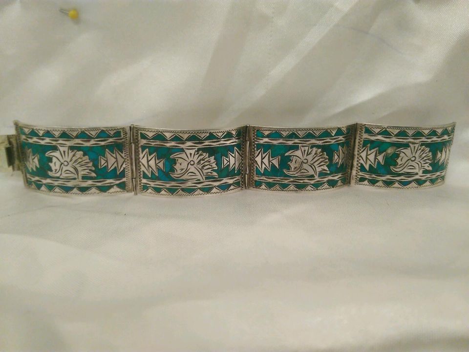 Armband 925er Silber Mexico Taxco? Azteken Vintage in Hilchenbach