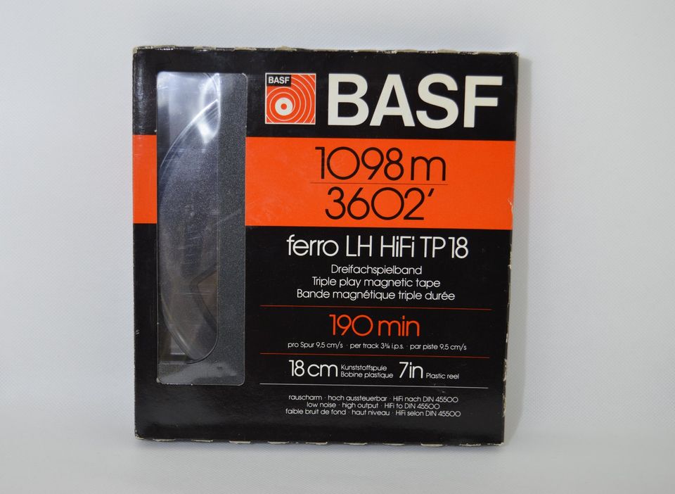 BASF Tonband originalverpackt 1098m 3602 in Amberg b. Buchloe