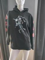 Naruto x Bershka Kakashi Hoodie Schwarz Gr. S Oversized Oder M Bayern - Heroldsberg Vorschau