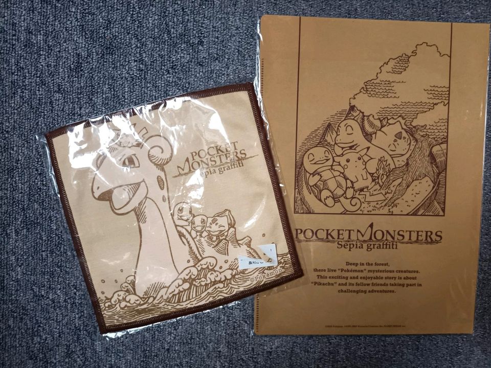 Pokemon Pocket Monster Clear File und Tuch OVP in Harsum