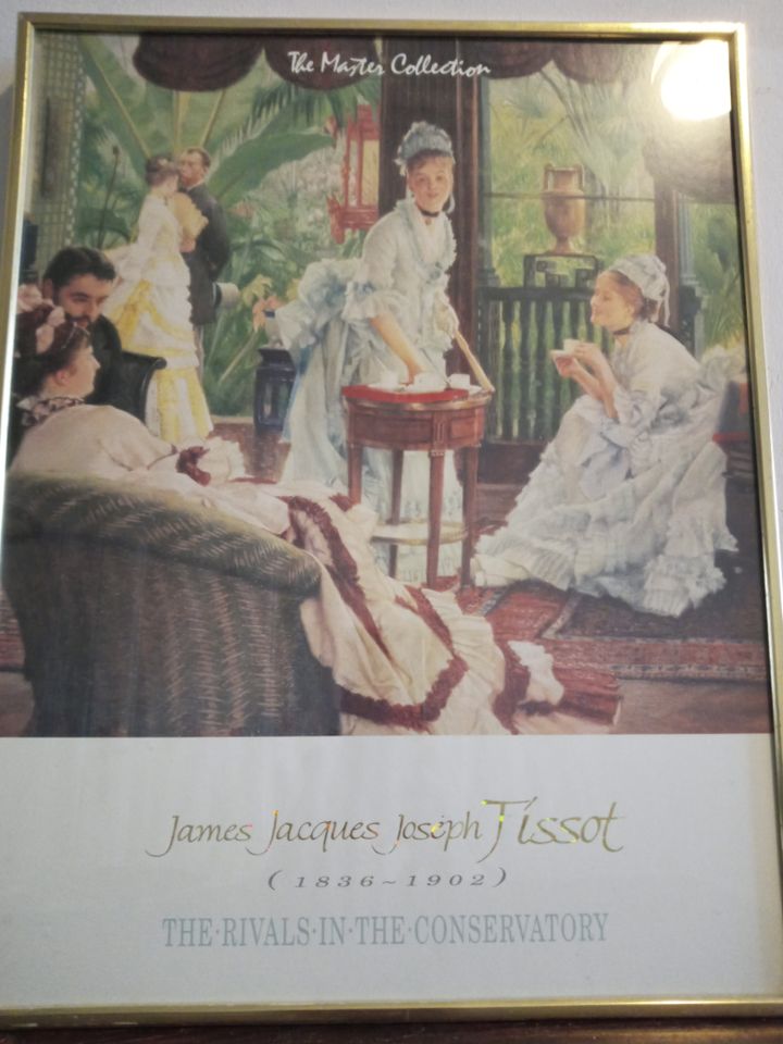 Kunstkopie von James Tissot "The Rivals In The Conservatory" in Lübeck