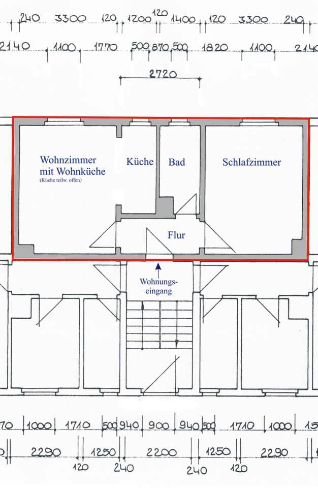 2-Raum-Wohnung in Unterwellenborn in Unterwellenborn